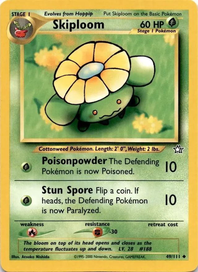 Skiploom - Pokemon Neo Genesis #49
