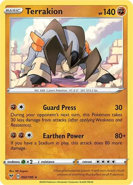 Terrakion - Pokemon Vivid Voltage #92