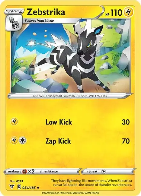 Zebstrika - Pokemon Vivid Voltage #54