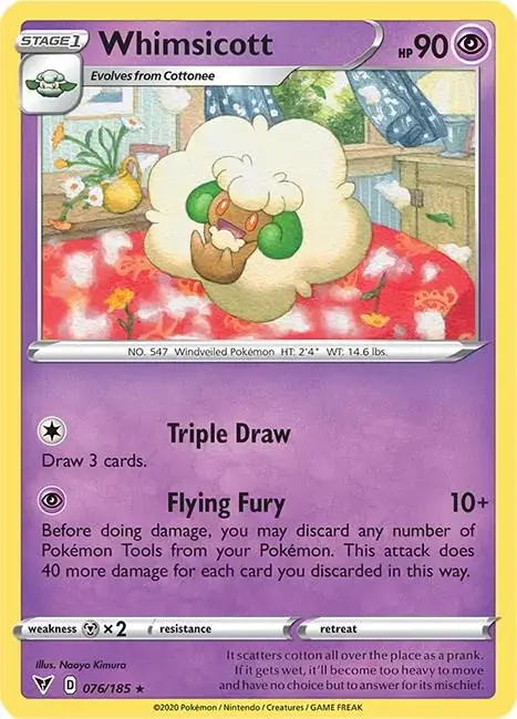 Whimsicott - Pokemon Vivid Voltage #76