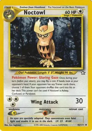 Noctowl - Pokemon Neo Genesis #42