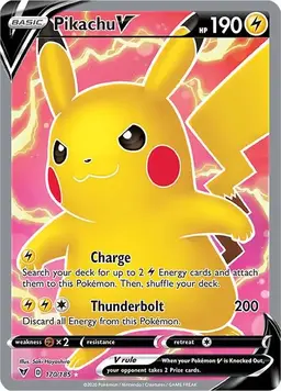 Pikachu V #170 - Pokemon Vivid Voltage