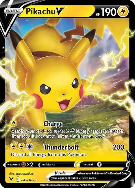 Pikachu V - Pokemon Vivid Voltage #43