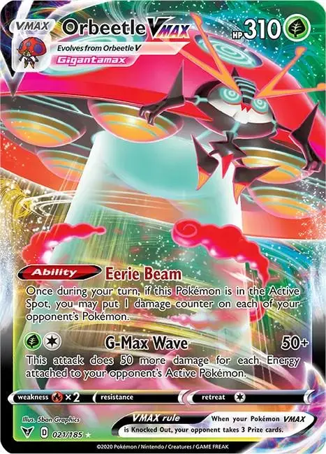 Orbeetle VMAX - Pokemon Vivid Voltage #21