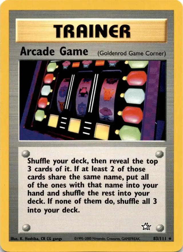 Arcade Game - Pokemon Neo Genesis #83