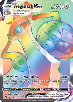Aegislash VMAX 190 - Pokemon Vivid Voltage