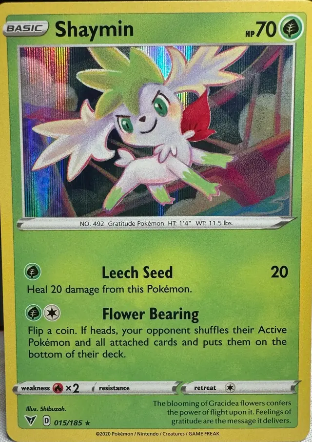 Shaymin [Holo] - Pokemon Vivid Voltage #15