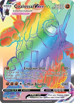 Coalossal VMAX 189 - Pokemon Vivid Voltage