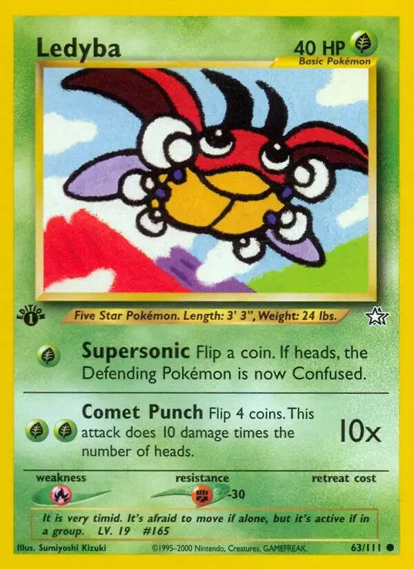 Ledyba [1st Edition] - Pokemon Neo Genesis #63