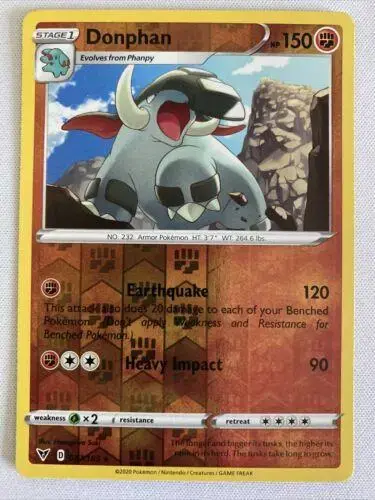 Donphan [Reverse Holo] - Pokemon Vivid Voltage #87