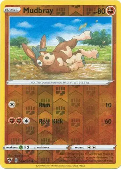 Mudbray [Reverse Holo] - Pokemon Vivid Voltage #96