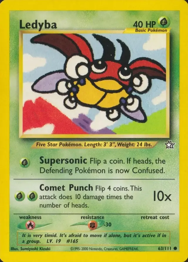 Ledyba - Pokemon Neo Genesis #63