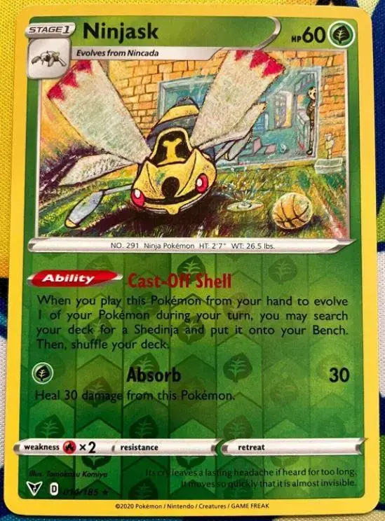 Ninjask [Reverse Holo] - Pokemon Vivid Voltage #14