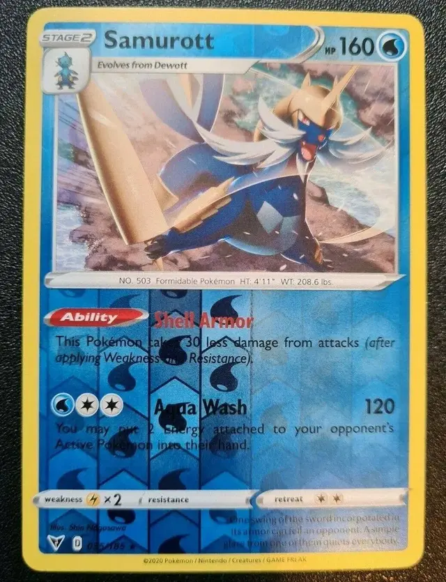Samurott [Reverse Holo] - Pokemon Vivid Voltage #35