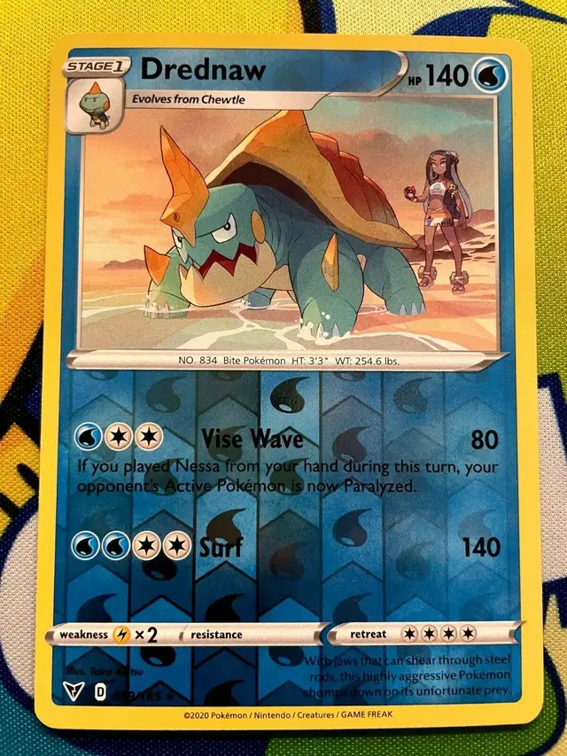 Drednaw [Reverse Holo] - Pokemon Vivid Voltage #39