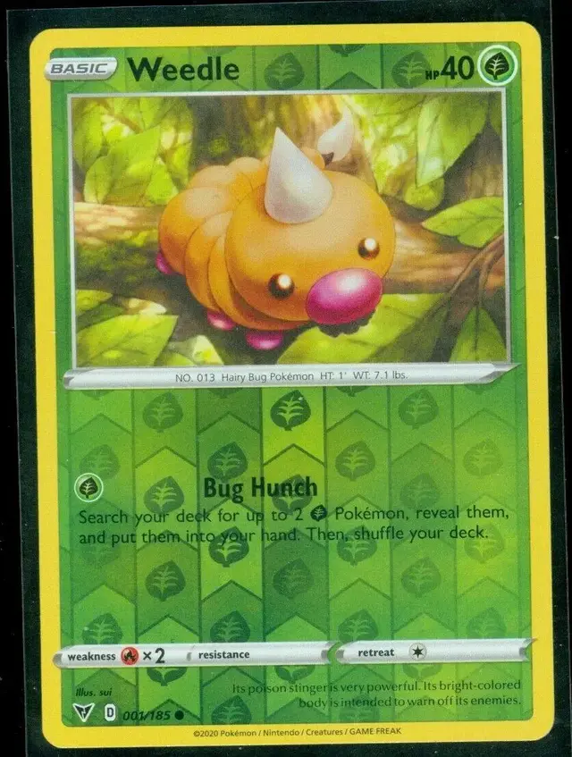 Weedle [Reverse Holo] - Pokemon Vivid Voltage #1