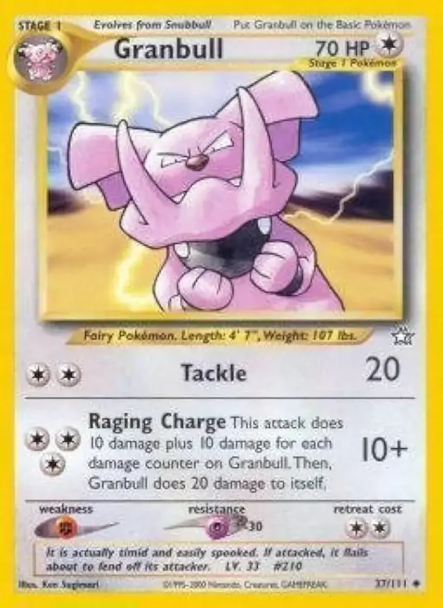 Granbull - Pokemon Neo Genesis #37