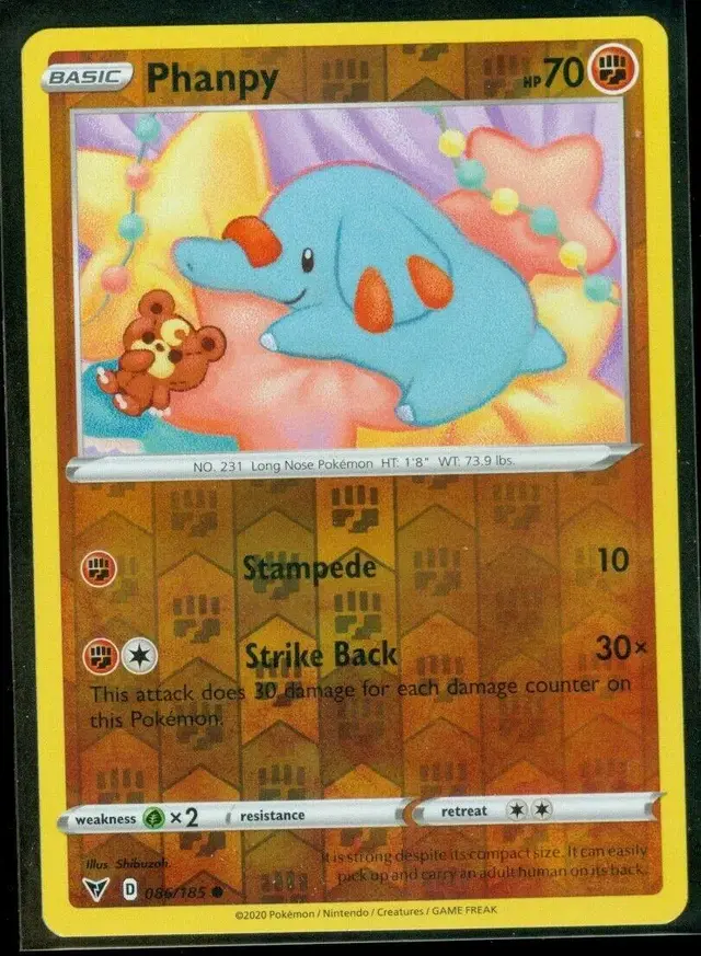 Phanpy [Reverse Holo] - Pokemon Vivid Voltage #86