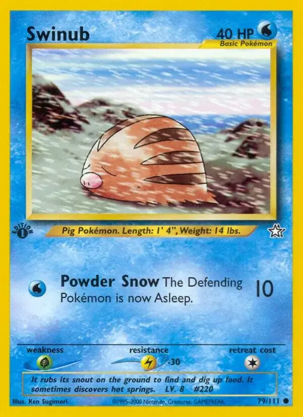 Swinub [1st Edition] - Pokemon Neo Genesis #79