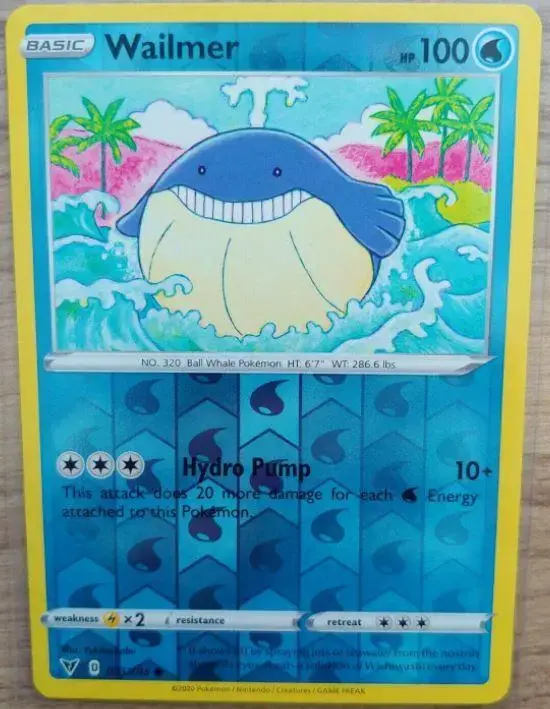 Wailmer [Reverse Holo] - Pokemon Vivid Voltage #31