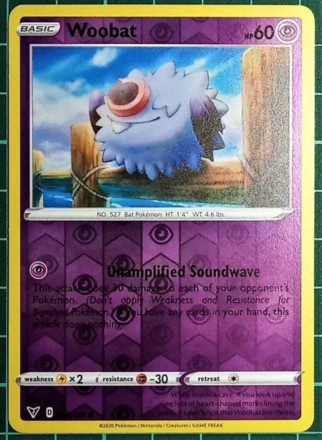 Woobat [Reverse Holo] - Pokemon Vivid Voltage #73