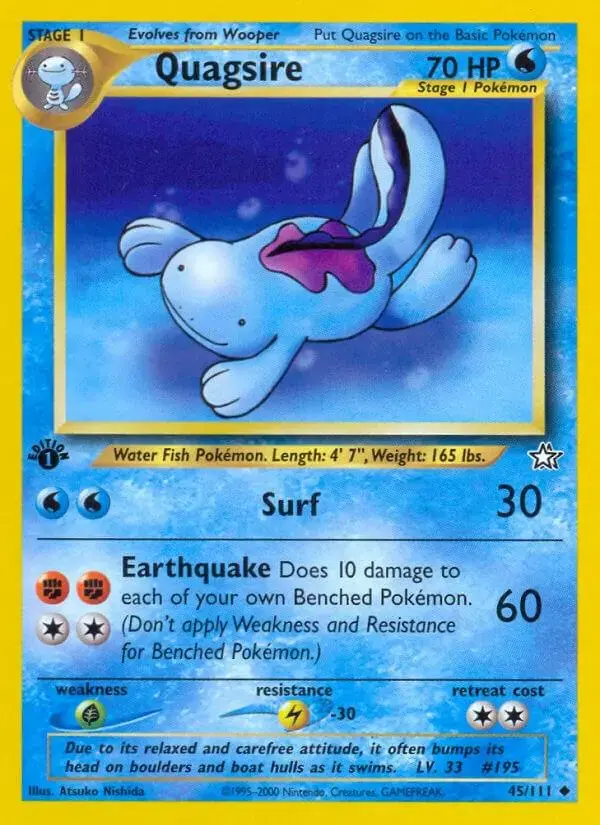 Quagsire [1st Edition] - Pokemon Neo Genesis #45