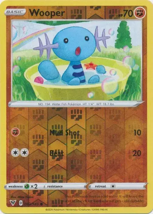 Wooper [Reverse Holo] - Pokemon Vivid Voltage #83