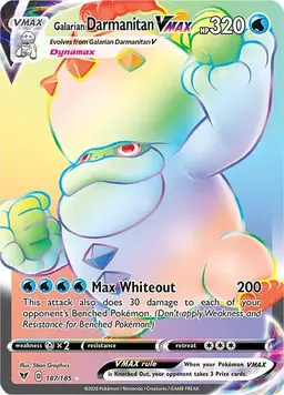 Galarian Darmanitan VMAX 187 - Pokemon Vivid Voltage