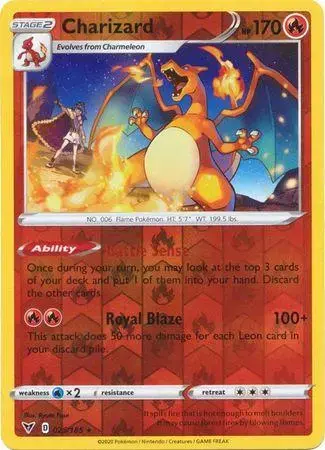 Charizard [Reverse Holo] - Pokemon Vivid Voltage #25