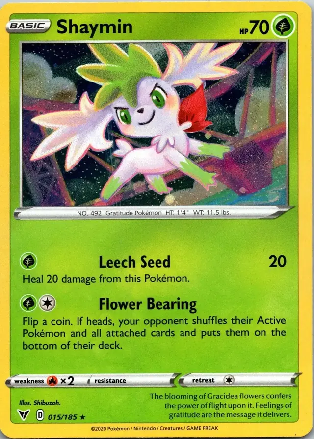 Shaymin [Cosmos Holo] - Pokemon Vivid Voltage #15