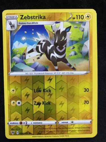Zebstrika [Reverse Holo] - Pokemon Vivid Voltage #54