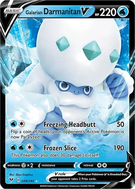 Galarian Darmanitan V - Pokemon Vivid Voltage #36