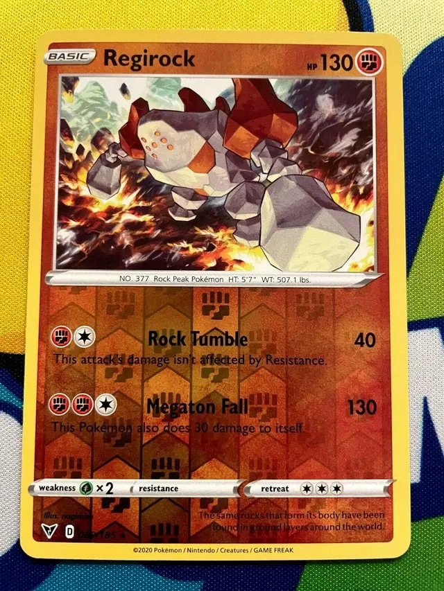 Regirock [Reverse Holo] - Pokemon Vivid Voltage #89