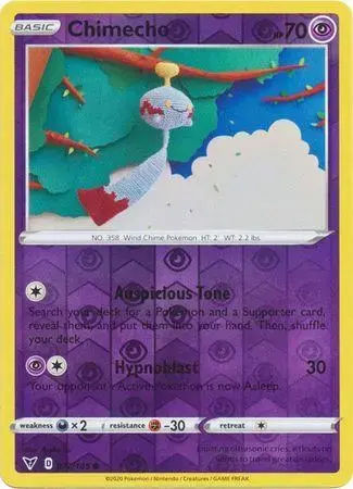 Chimecho [Reverse Holo] - Pokemon Vivid Voltage #72