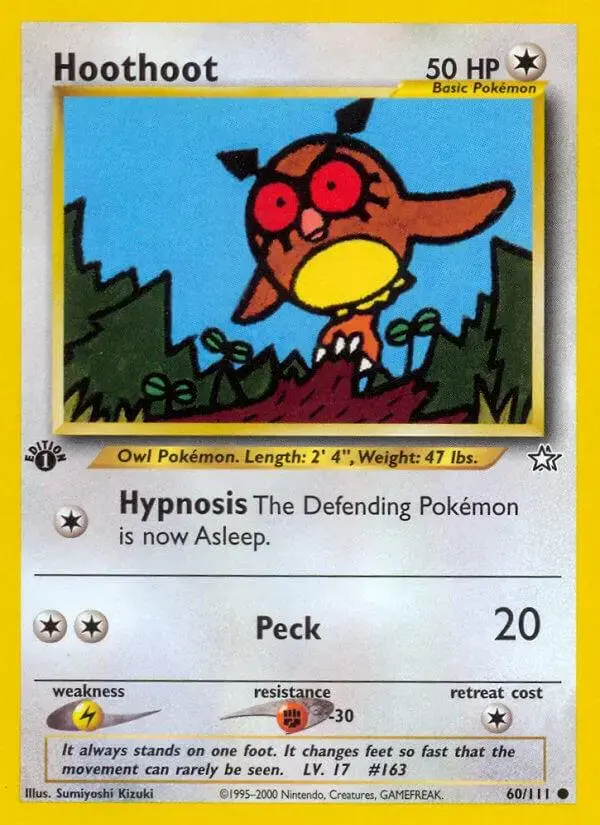 Hoothoot [1st Edition] - Pokemon Neo Genesis #60