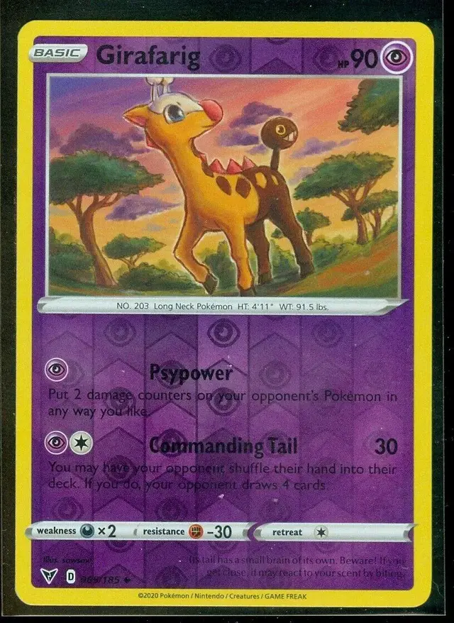 Girafarig [Reverse Holo] - Pokemon Vivid Voltage #65