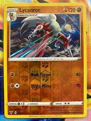 Lycanroc [Reverse Holo] - Pokemon Vivid Voltage #95