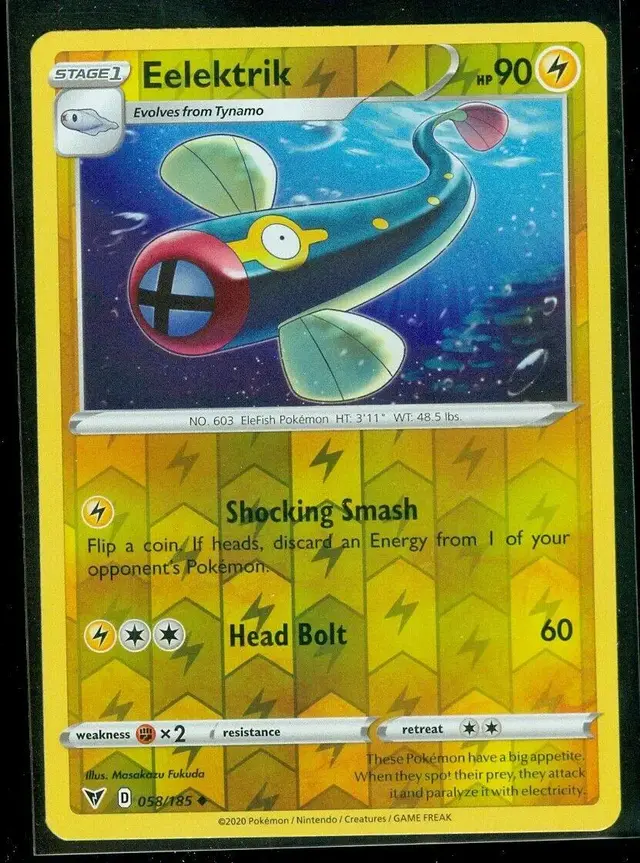 Eelektrik [Reverse Holo] - Pokemon Vivid Voltage #58
