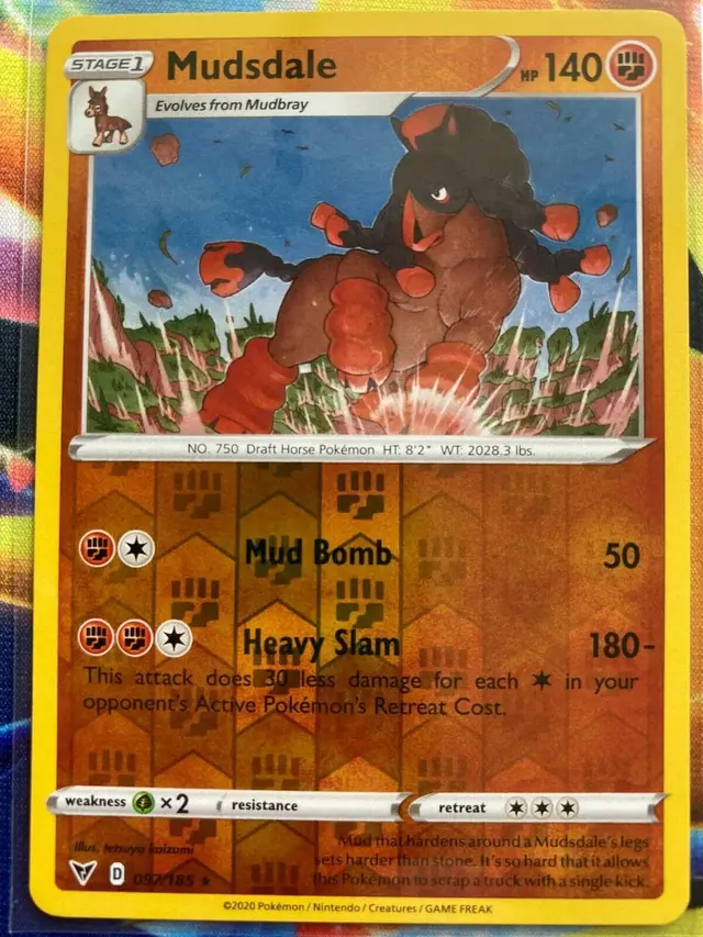 Mudsdale [Reverse Holo] - Pokemon Vivid Voltage #97