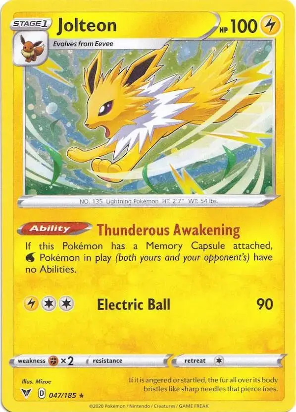 Jolteon [Cosmos Holo] - Pokemon Vivid Voltage #47