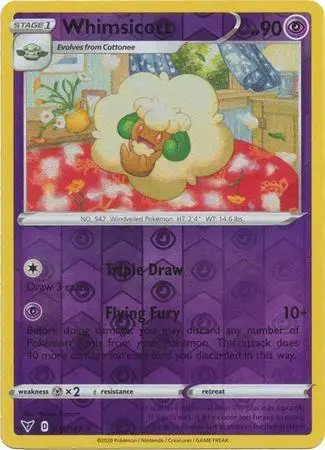 Whimsicott [Reverse Holo] - Pokemon Vivid Voltage #76