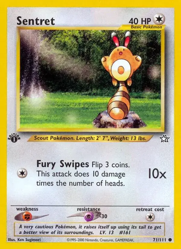 Sentret [1st Edition] - Pokemon Neo Genesis #71