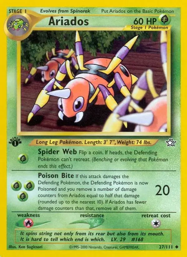 Ariados [1st Edition] - Pokemon Neo Genesis #27