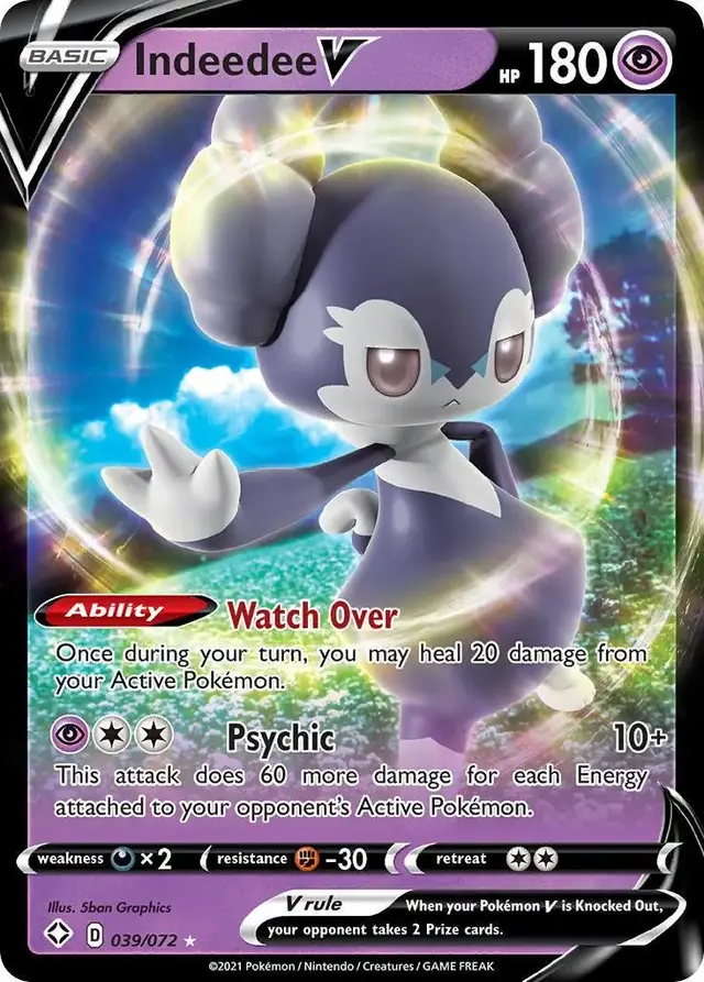 Indeedee V - Pokemon Shining Fates #39