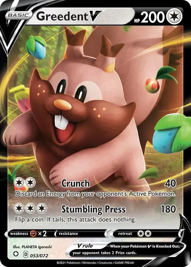Greedent V - Pokemon Shining Fates #53