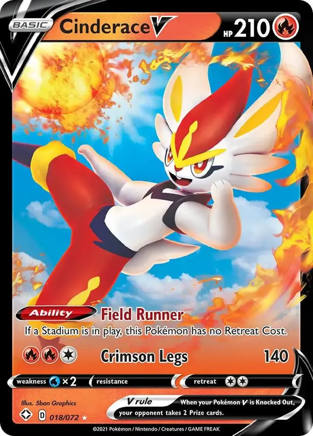 Cinderace V - Pokemon Shining Fates #18