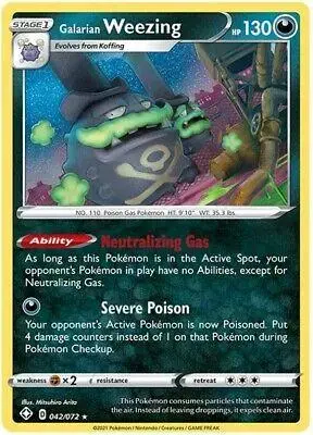 Galarian Weezing [Holo] - Pokemon Shining Fates #42