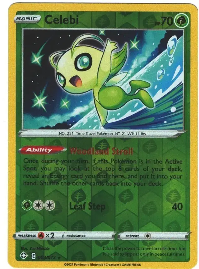 Celebi [Reverse Holo] - Pokemon Shining Fates #3