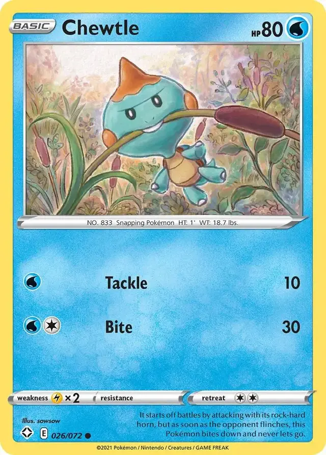 Chewtle - Pokemon Shining Fates #26