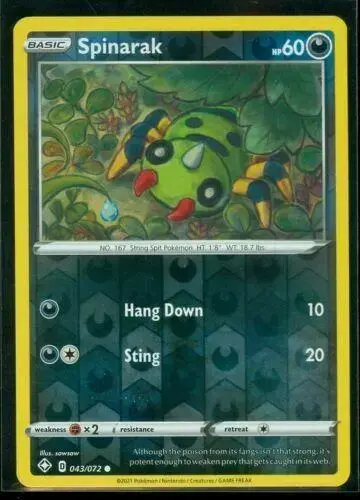 Spinarak [Reverse Holo] - Pokemon Shining Fates #43